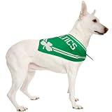 NBA Dog Bandana Team: Boston Celtics, Size-See Size Chart Below: Medium / Large (10" H x 4" W x 1" D)
