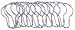 Tools & Hardware : Alsons #PS2546 12PK Shower Curtain Hook