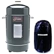 Gourmet Charcoal Smoker/Grill with Cover- Black