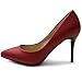 Ollio Women's Shoe D'Orsay High Heel Pointed Toe Simple Pump