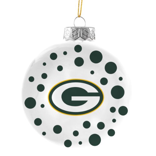 NFL Green Bay Packers Polka Dot Ball Ornament