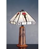 Meyda Tiffany 18.5in. High Parker Poppy Accent Lamp 70998