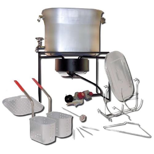 King Kooker 2864 26-Quart Outdoor Chef's Hot Tub with Battery-Operated Timer