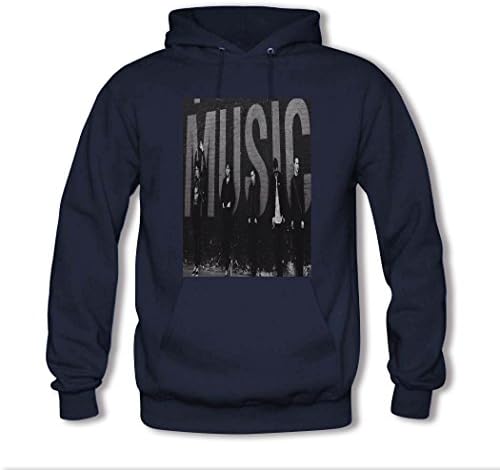 ZIHIA Men's The Nbhd Band Printed Cotton Hooded Sweatshirt Large Blue