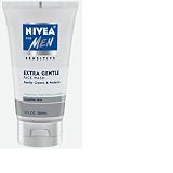 Nivea for Men Face Cleansing Face Wash, Extra Gentle for Sensitive Skin, 5-Ounce Tubes (Pack of 4)