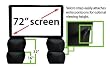 OUTDOOR INFLATABLE THEATER SCREEN 72"
