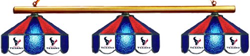Houston Texans Pool Table Light - Stained Glass Shades