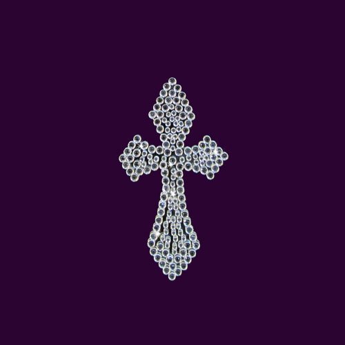 Small Cross Rhinestone Bling Car Decal Sticker by Jubilee Rhinestones