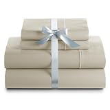 720 Thread Count 100-Percent Egyptian Cotton, Queen Luxury Sheet Set in Mocha