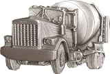 Men's CEMENT TRUCK Punk Rock Metal Belt Buckle