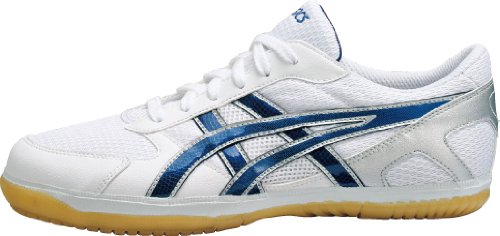 アシックス asics アタックＶＵ　２ 卓球シューズ TPA326 0150 ホワイト×ネイビーブルー 24.0cm