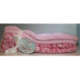 Pink Set Plush Slipper Socks Shoe Size 4-10 Spa Gift Set (Set of 2)