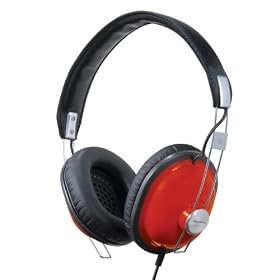 Panasonic retro headphones in red