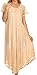 Sakkas Faye Cap Sleeved Rayon Caftan Cover Up Dress