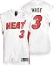 Dwyane Wade White Reebok NBA Replica Miami Heat Youth Jersey