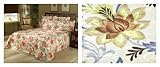 Adina Printed Matelasse Woven Bedspread KING - Jewel color