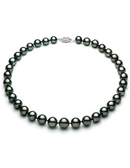 PremiumPearl 8.5-9mm AAA Quality Japanese Black Akoya Pearl Necklace