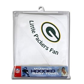  Green Bay Packers Hooded Baby Towel (White)