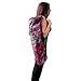 Hugger Mugger Batik Yoga Mat Bag Multi Purple - beautiful pattern, durable 100% cotton, full lining, adjustable strap, inside and outside zipper pockets
