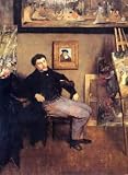 12X16 inch James Tissot Figure Canvas Art Repro Self-portrait