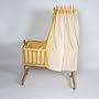 Babywiege Stubenbett Kinderbett inkl. Zubeh�r gelb von Serina