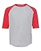 LAT Apparel Youth 100% Cotton Blank Vintage Tee 3/4 Sleeve T-Shirt