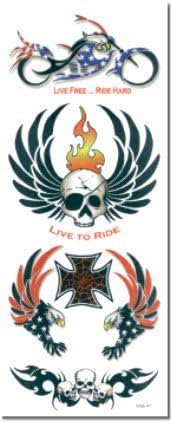 Biker Temporary FakeTattoo #78