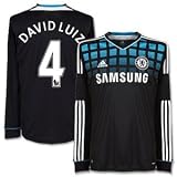 11-12 Chelsea Away L/S Shirt + David Luiz 4-L