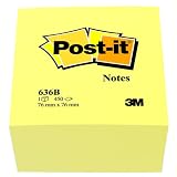 Produkt-Bild: Post-it 636B Haftnotizen 76x76 mm, Inh.450 Blatt, gelb
