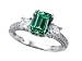 3.52 cttw 14k Gold Plated 925 Silver Engagement title=