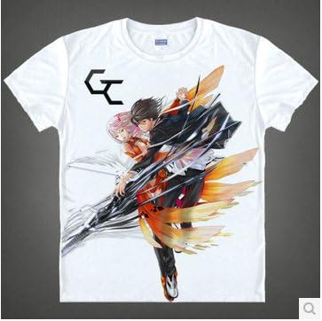 TQ Guilty Crown Ouma Shu Japan Carton Costume Breathable Round Collar Short Sleeve T Shirt T Shirt White Duanxiu13-M