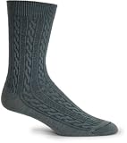 Goodhew Women's San Fran Cable Sock, Peacock, Small/Medium