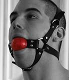 Full Head 1-1/2" Red Ball Gag