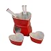 Heart Shaped 9 piecec Chocolate Cheese Valentines Fondue Set