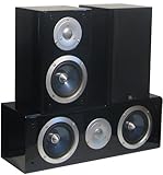 Pure Acoustics Surround-Erweiterungsset XTI 100 S/C piano schwarz (3-teilig)*