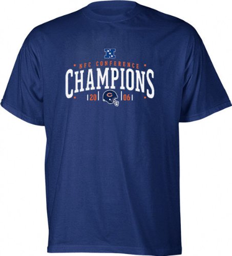 Buy Chicago Bears 2006 NFC Conference Champions Endzone Arch Embroidered T-Shirt