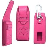 Pink Leather Case for Apple Ipod Shuffle