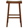 Saddle Seat Barstool- Rustic Oak(29")