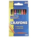 Pentech Color Workshop Washable Crayons,24 Crayons per Pack, 12 Packs (91252)