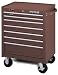 Automotive : Waterloo TR71807B 26-Inch Wide by 17-/34-Inch Deep by 19-3/4-Inch High Brown Wrinkle Professional Use 7 Drawer Roller Cabinet with Full Extension Ball Bearing Drawer Slides
