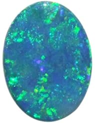 O&G Australia Natural Opal Doublet Gemstone, 6x8mm (0.74cttw)