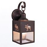 Yellowstone - 1 Light Small Rustic Outdoor Lighting Wall Lamp Fixture Moose - Bronze - B2545