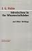 Introductions to Wissenschaftslehre and Other Writings, (1797-1800)