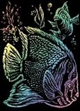 Royal Brush Mini Rainbow Foil Engraving Art Kit 5X7 Tropical Fish RAIMIN-101, 6 Item(s)/Order