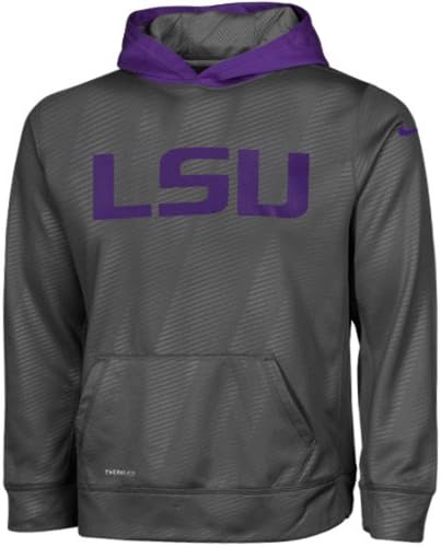 LSU Tigers Preschool KO Pullover Performance Hoodie - Dark Gray (4)