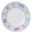 Artistically designed dinnerware Sea Life motif dinner plate 10.5" S/4