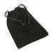 4" x5.5" Velvet Bag with draw string, Black