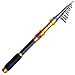 Supertrip Telescopic Fishing Rod Super Hard Saltwater Travel Spinning Fishing Rod Pole