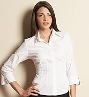 Petite 3/4 Sleeve Plain Shirt Petite 3/4 Sleeve Plain Shirt
