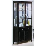 Coaster Springs Contemporary Slim China Cabinet in Cappuccino Finish